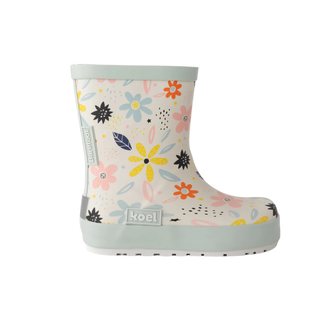 Wellie - White Flowers | Koel | Barefoot