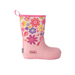 Wellie - Pink Flowers | Koel | Barefoot