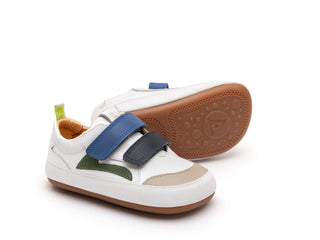 Landy - White / Navy | Tip Toey Joey