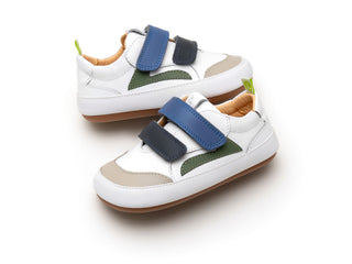 Landy - White / Navy | Tip Toey Joey