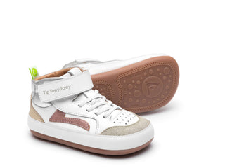 Landy High-Top - White/Rose Gold/Silver | Tip Toey Joey | Calzado respetuoso