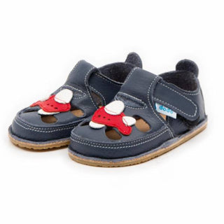 Barefoot Sandals - Airplane Smokey Blue | Dodo Shoes | Calzado respetuoso