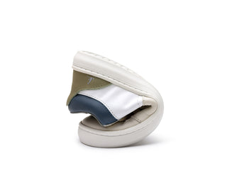 Ollie - White / Tapioca / Olive Tree | Tip Toey Joey | Calzado respetuoso