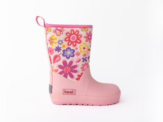 Wellie - Pink Flowers | Koel | Barefoot