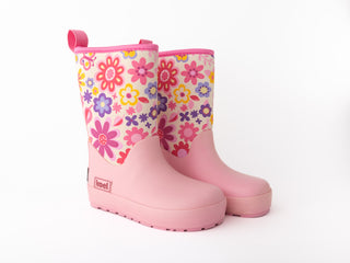 Wellie - Pink Flowers | Koel | Barefoot